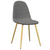 Dining Chairs 4 Pcs Light Grey Velvet