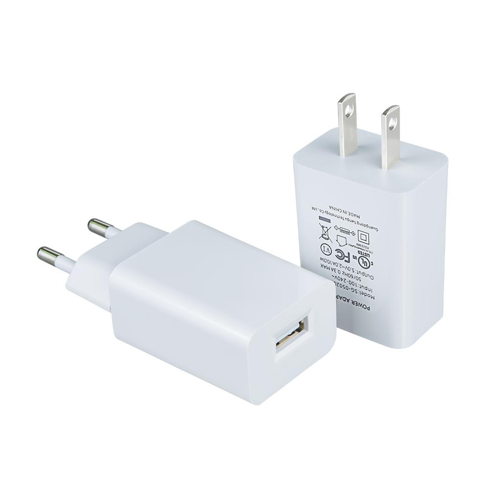 USA EU Standard Plug 5V2A 10W USB UL FCC CE Certification Power Charger Usb Wall Charger Power Adapter for Iphone 17 16 15 Pro