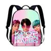 KPop Demon Hunters Cartoon Peripheral Backpack for Students Boys Girls Bags Teens Daily Backpack Travel Rucksacks Daily