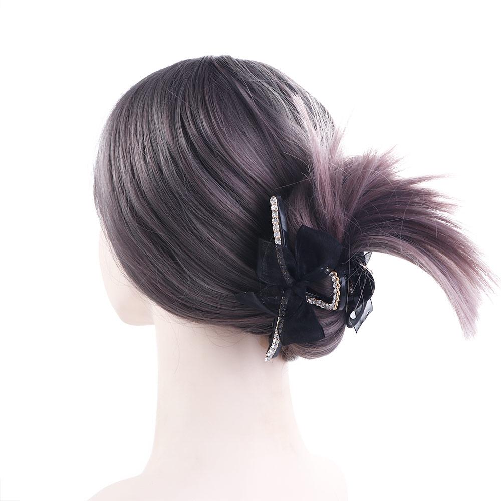 Girls Temperament Net Yarn Korean Bow Knot Grab Clip Hair Accessories Hair Clip Hair Claw