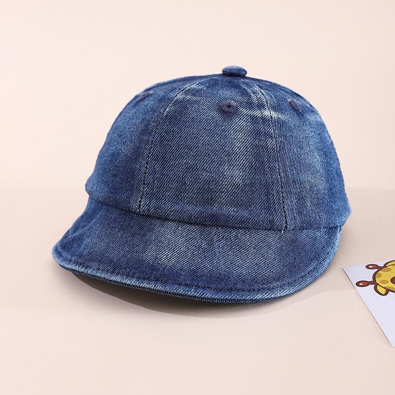 Frühlings-Denim Kinder Baseballkappe mit breiter Krempe - Unisex Mode Style