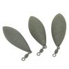 Kit de 3 Pesos Plomados para Lanzar Pesca Giratorio Oliva Plomada de Pesca Equipo de Pesca para Agua Salada Agua Dulce
