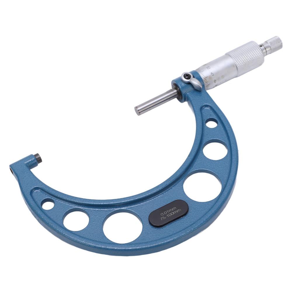 Carbon Steel Outside Micrometer 0.01mm Accuracy Precision Micrometer  For Machining