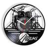Drum Kit Home Decoration Clock Watch Hanging Watch Wall Clocks Record Wall Clock Wall Hanging