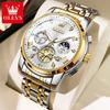 OLEVS 2856 Best Seller Man Watch 24H Moon Phase Chronograph Waterproof Luminous Original Luxury Brand Quartz Wristwatch for Men
