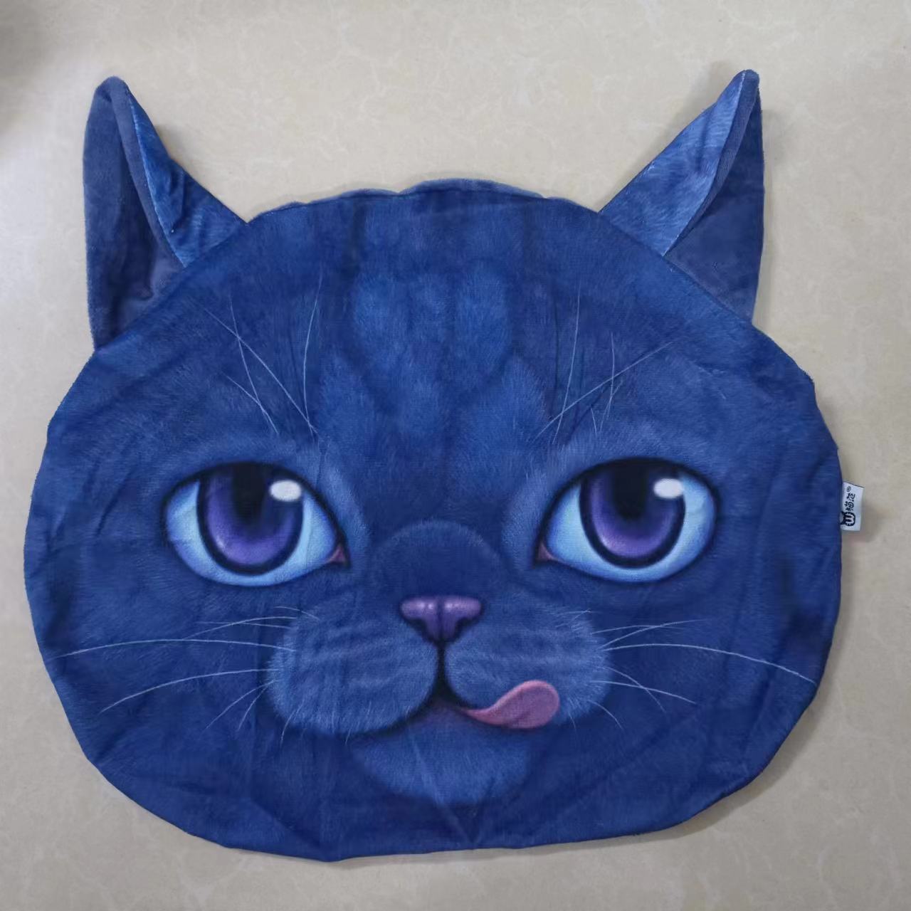 

35x36 см 3D Милая подушка для сна в виде кошки, собаки, офиса, чехол для подушки, мультяшная плюшевая мягкая игрушка, детская кукла, моющаяся, для дома, дивана, автомобиля, чехол для подушки