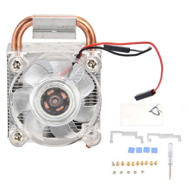 ICE Tower CPU Cooling Fan Super heat issipation 7 Colours Light Bracket for  4B / 3B / 3B+
