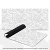 Abstract Topography Line Art Large XXL Mouse Pad Non-Slip Rubber Gaming Keyboard Deskmat Overlocked Game Table Accessories