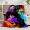 1PC Tokyo Anime Artwork Flannel Blanket Gift, Suitable for Both Men And Women, Soft Ideal for Beds And Sofa, Birthday Or Christmas Gift