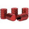 5IN1 Set: Valve Cap Set Red - Metal Cap