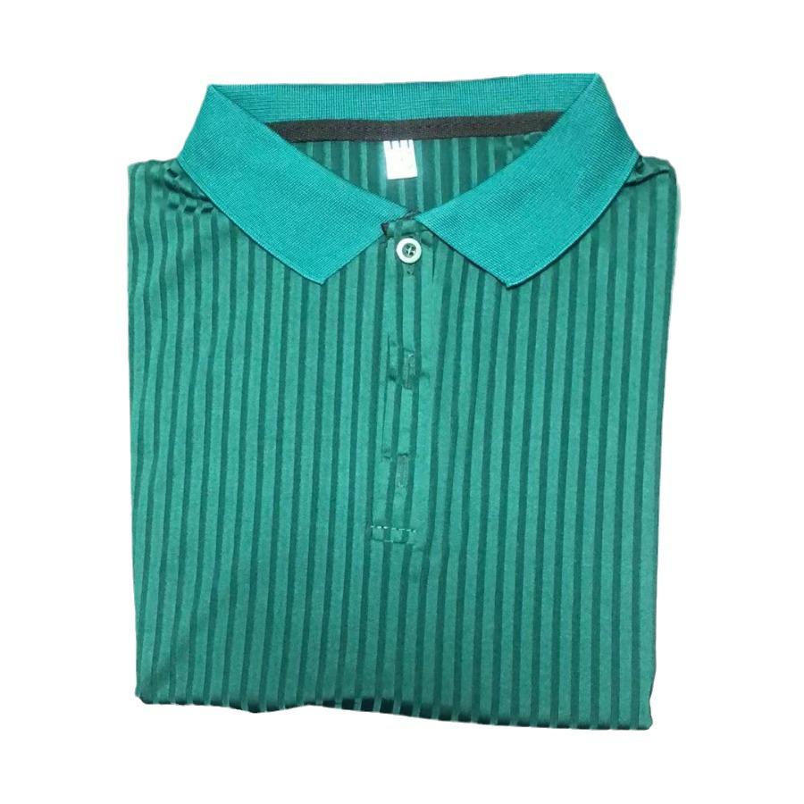Men's Trendy Korean Style Short-Sleeve Textured Polo Shirt