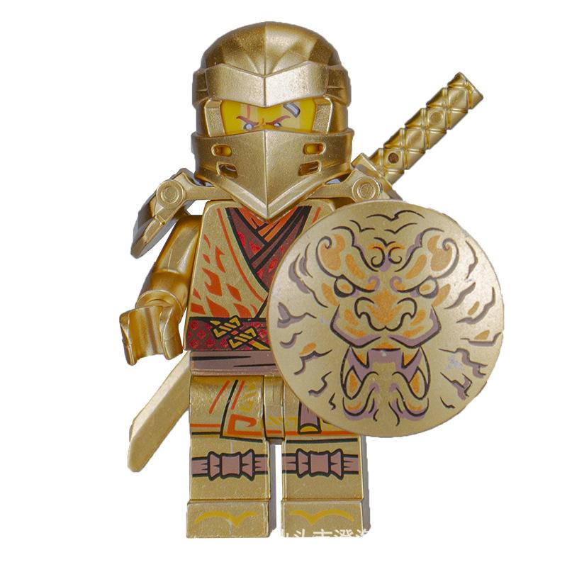 Ninja Warrior Superhero Doll With Weapon Single Building Block Assembly Toy