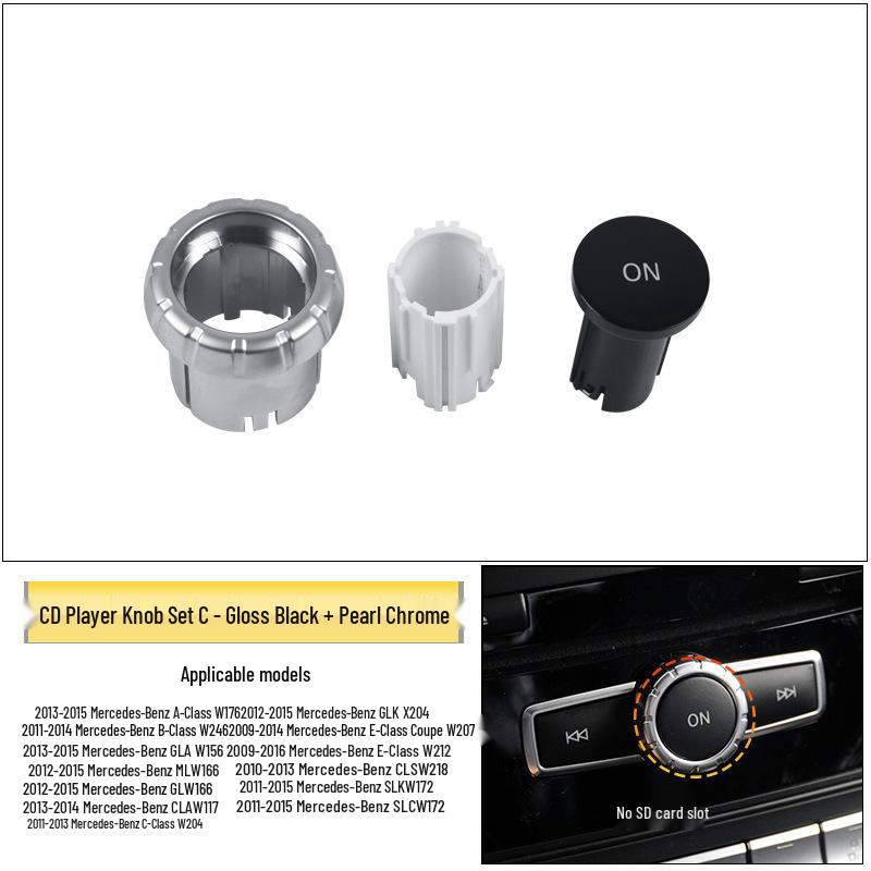 Mercedes-Benz C/B/E-Class Audio CD Button ML350 CLS GLK Console Volume & Track Adjustment