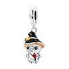 Halloween Copper Skull Charm Luminous Pumpkin Ghost Clown Bead Pendant Ring Necklace Bracelet Diy Jewelry Gift