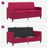Storage Sofa In Burgundy 172 X 78 X 87 Cm Polyester