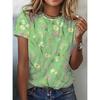 Women's T Shirt Print Floral Graphic Plants Stylish Classic Casual Short Sleeve Crew Neck Regular Tops