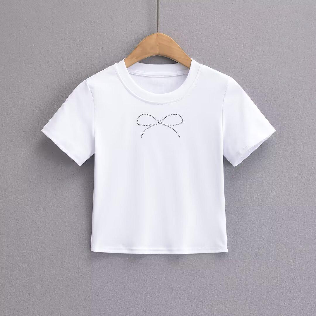 

Женская футболка с коротким рукавом облегающего кроя Butterfly Diamond на лето 2024 года