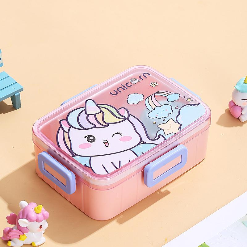 Cute Lunch Box for Kids Girls Boys With Compartments Bento Lunchbox School Child Leakproof Children's Food Snack Boxes New 2026
