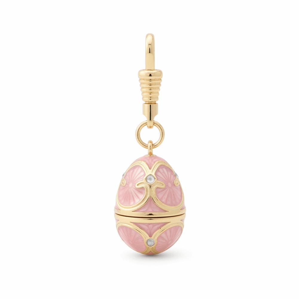 Egg Shaped Enamel Egg Pendant Copper Material Vintage Egg Necklace Zodiac Locket Necklace Women