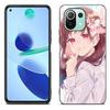 Japan pink sakura anime girl Black Case For Xiaomi Mi 11 Lite NE 11i 10T 11T Pro A2 A3 Lite POCO F3 M3 M4 C31 X3 Pro NFC GT