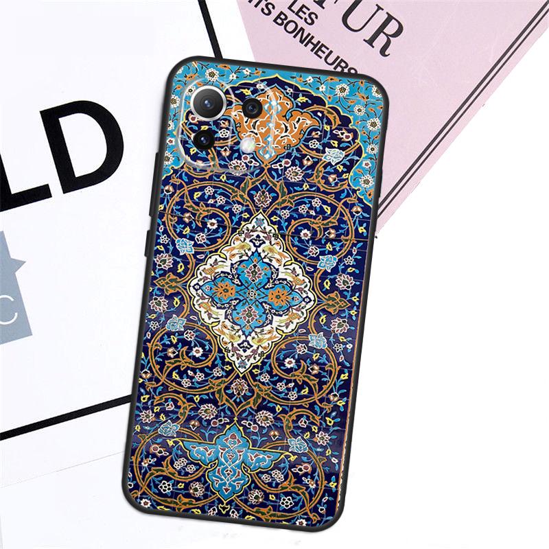 Persian Carpet Floral Pattern Case For Xiaomi 17 Pro Max 14 15 Ultra 13T 14T 15T Pro POCO F8 F7 F5 F6 X5 X6 X7 Pro Cover
