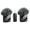 1 Ensemble Mini Microphone Sans Fil Pour Interviews Vlog Microphone Anti-Bruit À Clipser Pour Téléphone Android Caméras