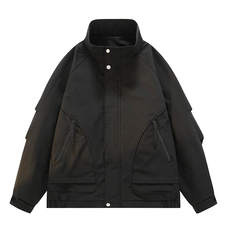 Men's Collar Jacket, Men's Loose Spring and Autumn Casual Workwear Jacket