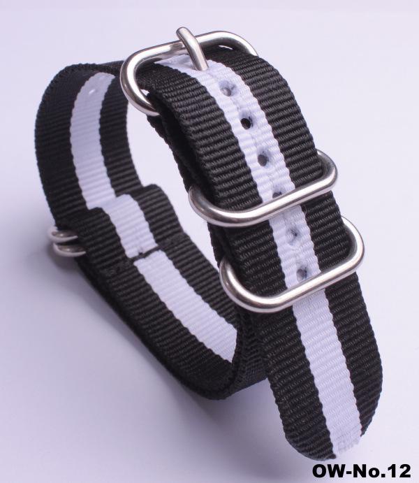 

Серебряная гладкая овальная пряжка нейлоновый ремешок для часов - водонепроницаемый источник электронной коммерции ремешок для часов 20mm