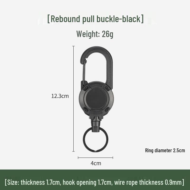 Outdoor Camping Ret retractable Keyring Reel