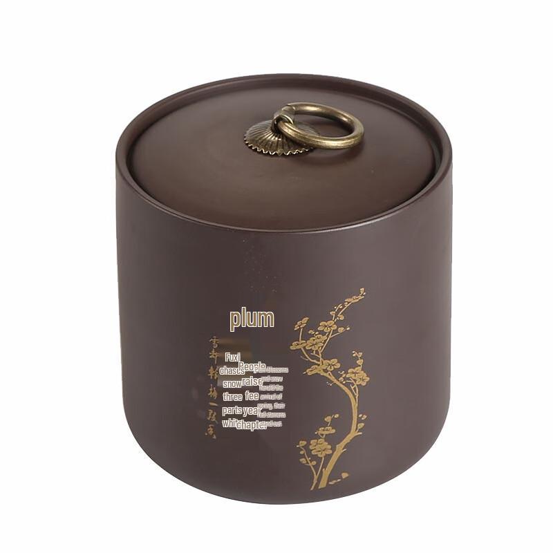 

Chang Baosen Zisha Gilded Tea Canister