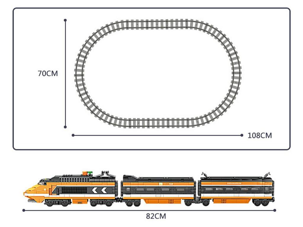 Sky High Speed Train 1287 Blocks