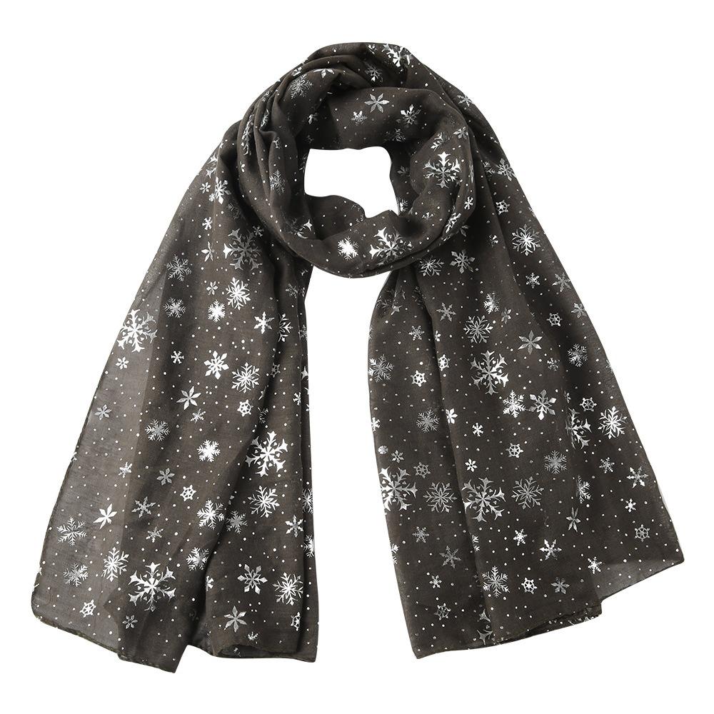 Sheer Silk Scarf Soft Christmas Gifts Autumn Winter Wrap Shawls  for Women