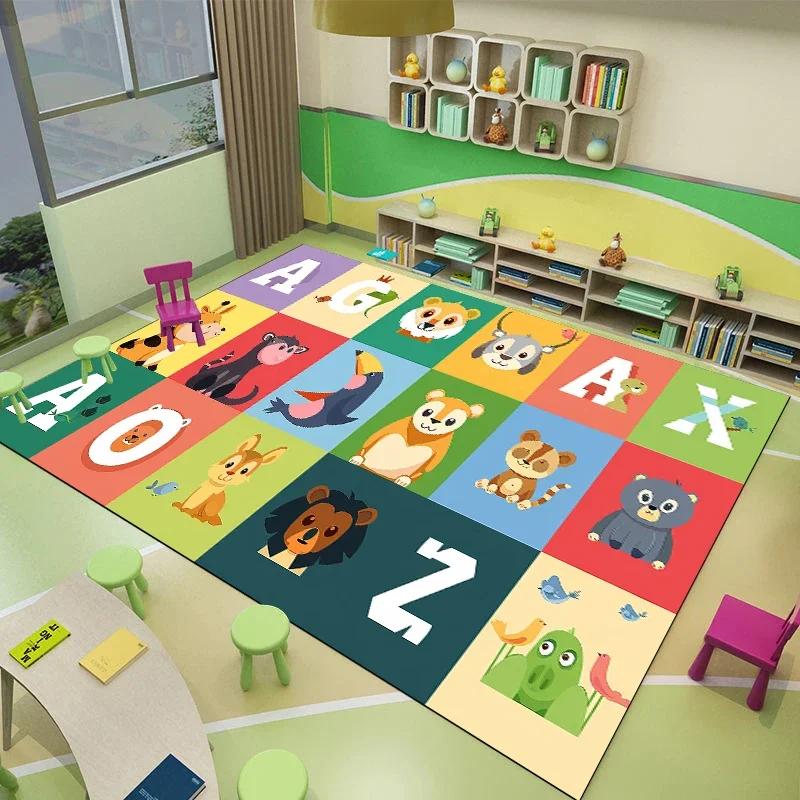 Cartoon Children Cute Room Dcor Floor Mat Non-slip Soft Carpets for Living Room Game Rugs for Bedroom Big Size Washable Carpet