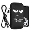 Smartphone Shoulder Bag XL Fits Neoprene Neck Strap Protective Case with Touch My Design - 6.7/6.8" - "Don't Phone"