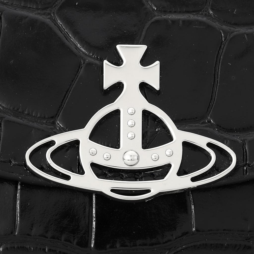 Vivienne Westwood Half Moon Card 51110053 L0039 N401 Holder, Black, [Used]