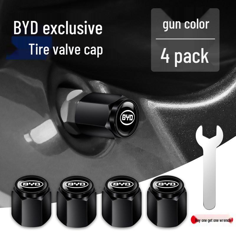 BYD Car Tire Anti-theft Metal Valve Stem Cap