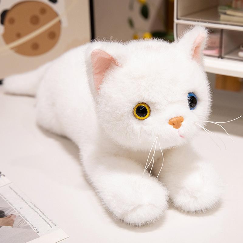 Cute Simulated Pose Cat Doll Plush Toy Doll Children Sleep Comfort Pillow Doll Men and Women Gifts