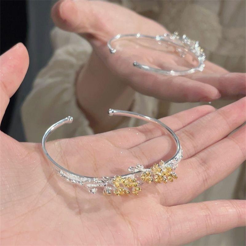 "Osmanthus Lane" New Chinese Flower Bracelet Spring and Summer New High-end Versatile Gift Girlfriend Jewelry
