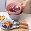 V Shaped Diversion Design Baking Mixing Bowl Large Capacity Long Handle Egg Beating Bowl Multipurpose Space Saving Serving Bowl