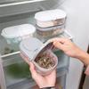 Double Compartment With Lid Food Dried Fruit Sealing Jar Multifunctional Kitchen Refrigerator Plastic Kitchen Storage Jar