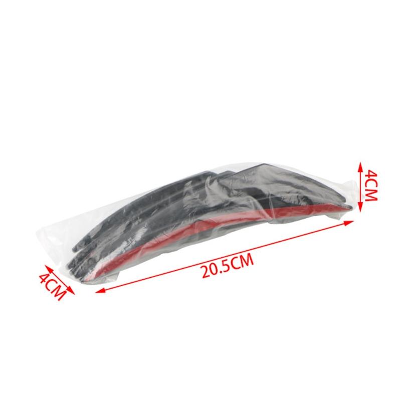 6 Teile/satz Universal Auto Vorderen Stoßfänger Lippe Dekoration Diffusor Splitter Fin Aerodynamische Flügel Körper Spoiler Winglet Blade Trim