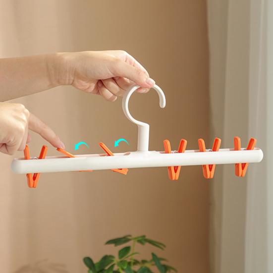 Hat Hanger 6 Clips Space-saving PP Strong Hold Baseball Cap Organizer