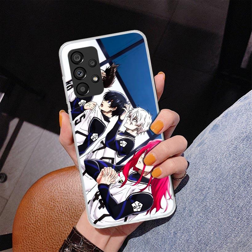 Blue Lock Isagi Yoichi Phone Case For Samsung Galaxy A52 A32 A22 A12 A51 A31 A50S A30S A20S A10S Note 20 Ultra 10 Plus S10 A72 A