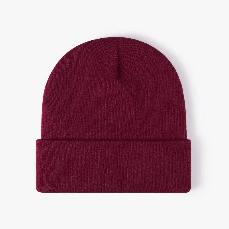 Winter New Warm Knitted Wool Hat LOGO Embroidery Show Face Small Fashion Pullover Hat Ear Protection Hat