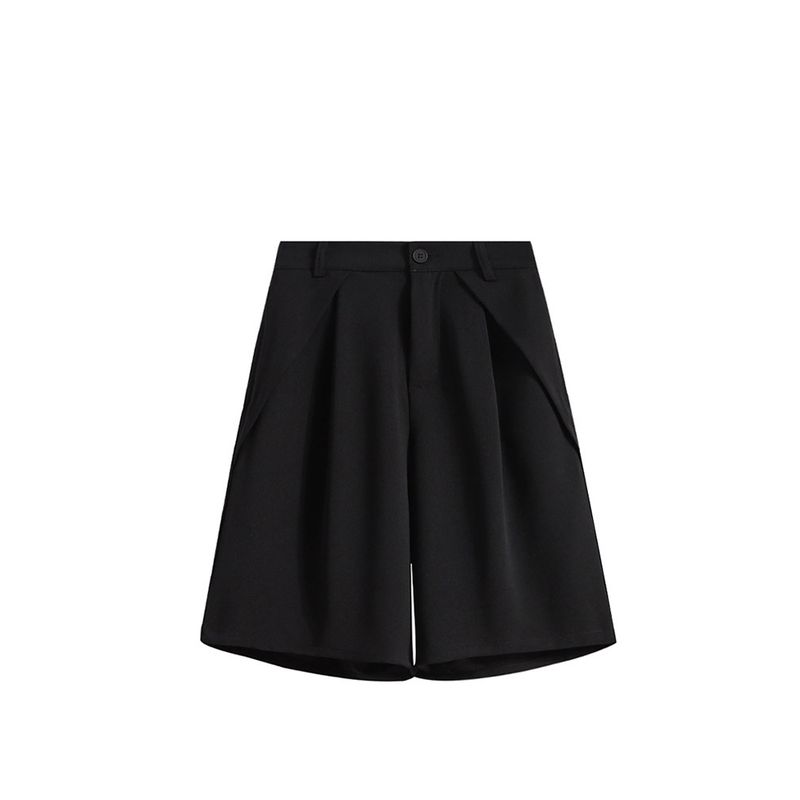 

Caraclub Plus Size Socialite Elegant Outfit Female Summer Fat Sister Figure Flattering Shirt Tops Short Pants Two-piece Set Black Pants 3XL
