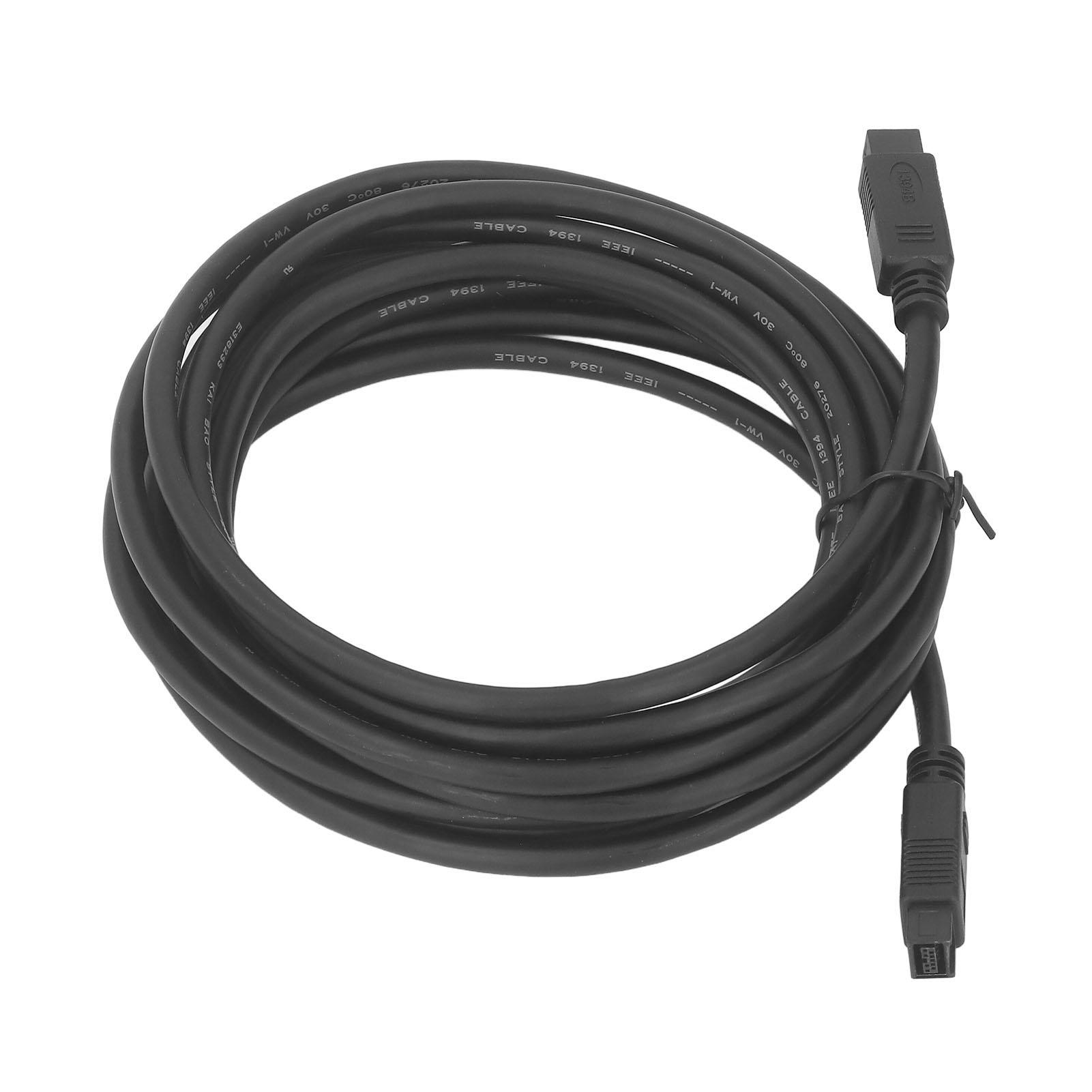 

14,76 футов Firewire IEEE 1394 шнур DV адаптер 9-контактный штекер на 9-контактный штекер кабель для передачи данных для цифровых