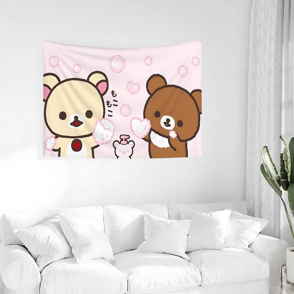 CartoonHRilakkumasKawaii Flags Room Decor Outdoor Decors Personalized Items Flags For Bedrooms Home Funny