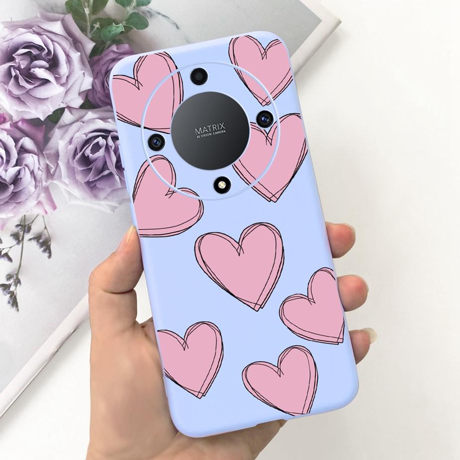 Für Honor Magic6 Lite Hülle Honor X9b Hübsche Mädchen Sonnenblumen Hülle Weiche Silikon Handyhülle Für Honor Magic6 Lite HonorX9b Bumper