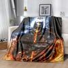 Batman: The Dark Knight's Fiery Guardian T-ShirtPrint Blanket, Soft Blanket For Sofa Office Bed And Travelling Daughter Birthday Gift Esj347