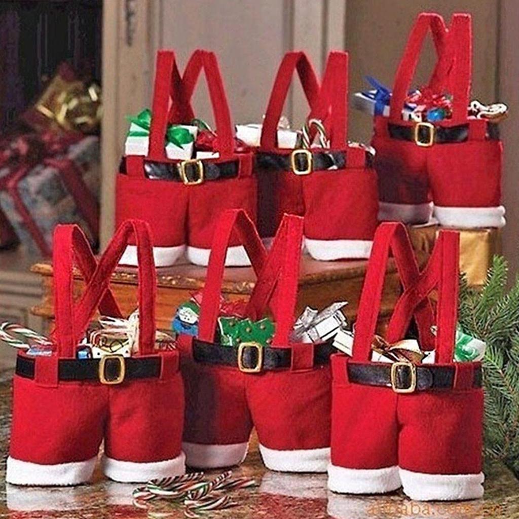 Kreative Tasche Nikolaushose Tasche Niedliche Taschen Strumpffüller Säcke Strumpf Weihnachtsgeschenk Weihnachtsdekorationen